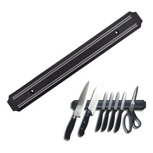 Soporte porta cuchillos imantado 38cm color negro